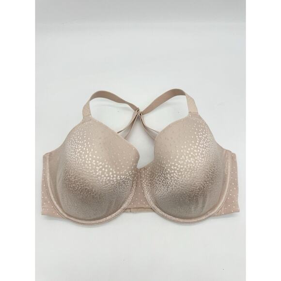 Wacoal Bra Womens 36G Underwire 853303 Back Appeal Lightly Lined Beige B1745 - Picture 1 of 3